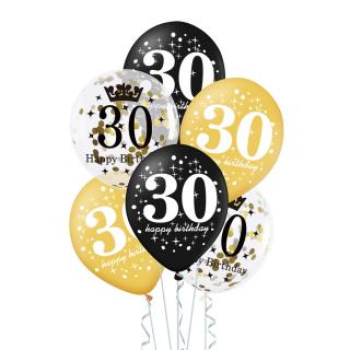 Zestaw balonów na 30 urodziny