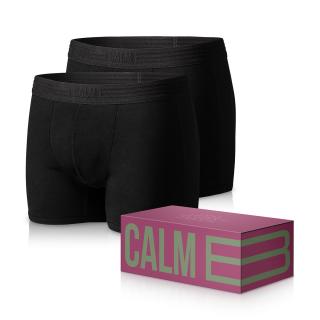 Krótkie bokserki czarne 2-pack [Opakowanie świąteczne] XL