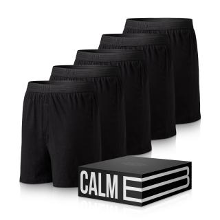 Luźne bokserki czarne 5-pack L