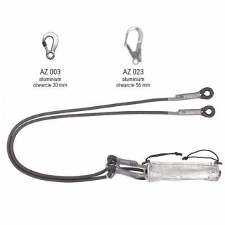 ABM/2LB200 FLR - Amortyzator bezpieczeństwa z regulowaną linką odporny na działanie czynników gorących i zatrzaśnikami AZ003, AZ023, AZ023
