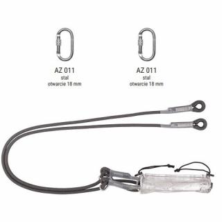 ABM/2LB200 FLR - Amortyzator bezpieczeństwa z regulowaną linką odporny na działanie czynników gorących i zatrzaśnikami AZ011, AZ011, AZ011