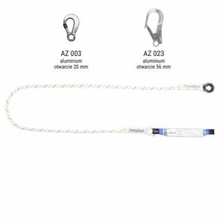 ABM/LB101 - Amortyzator bezpieczeństwa z linką i zatrzaśnikami AZ003, AZ023