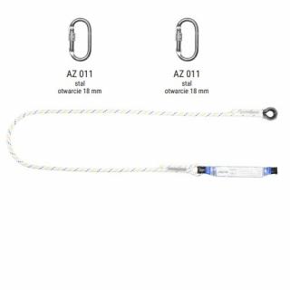 ABM/LB101 - Amortyzator bezpieczeństwa z linką i zatrzaśnikami AZ011, AZ011