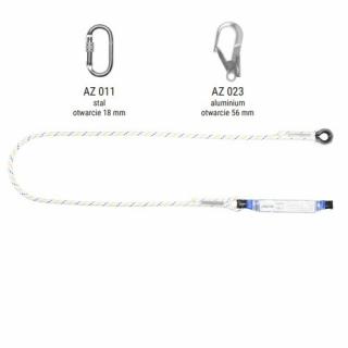 ABM/LB101 - Amortyzator bezpieczeństwa z linką i zatrzaśnikami AZ011, AZ023