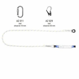ABM/LB101 - Amortyzator bezpieczeństwa z linką i zatrzaśnikami AZ011, AZ029