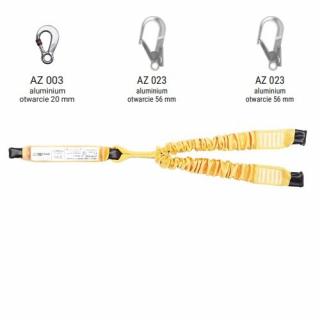 ABM SCF BW260 - Amortyzator bezpieczeństwa z elastyczną podwójną taśmą do pracy na rusztowaniach ABM SCF i zatrzaśnikami AZ003, AZ023, AZ023 - dł. 0.9 m