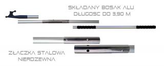 Aluminiowy SKŁADANY bosak ratowniczy KSP