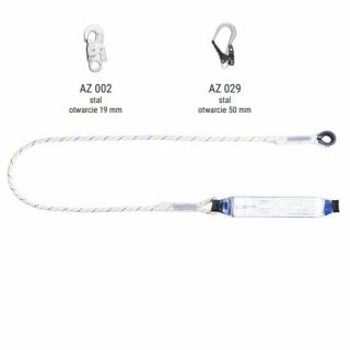 AW170/LB101 - Amortyzator bezpieczeństwa z linką i zatrzaśnikami AZ002, AZ029