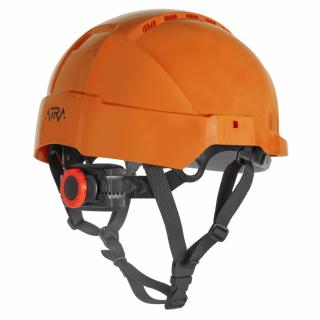 Kask hełm ochronny przemysłowy roboczy pomarańczowy PROTEKT ATRA 10V