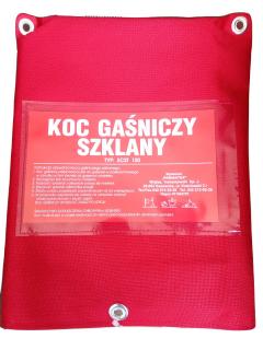 Koc Gaśniczy Szklany POLSKI FIRMA do Domu BHP PPOŻ