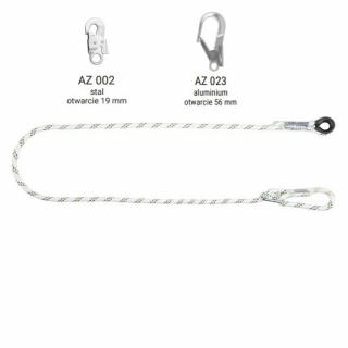 LB 100 - Linka bezpieczeństwa regulowana z zatrzaśnikami AZ002, AZ023 - dł. 1.4 m