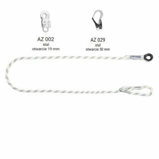 LB 100 - Linka bezpieczeństwa regulowana z zatrzaśnikami AZ002, AZ029 - dł. 1.4 m