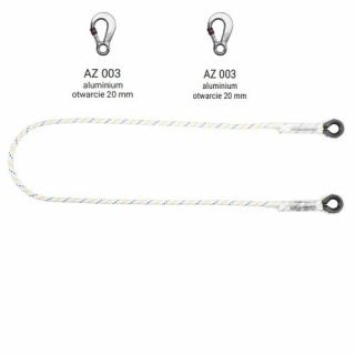 LB 101 - Linka bezpieczeństwa z zatrzaśnikami AZ003, AZ003 - dł. 1.4 m