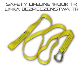 LIFELINE - Linka asekuracyjna do szelek bezpieczeństwa z 1 karabińczykiem TR