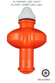 Pławka świetlna TR LED - floating lifebuoy lights SOLAS