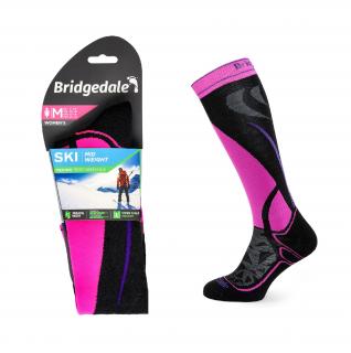 Skarpety Bridgedale SKI MW END LD black/pink M