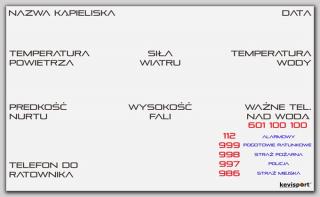 Tablica METEO kąpieliskowa KSP