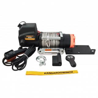Wyciągarka elektryczna Kangaroowinch K6000E 12V z liną syntetyczną i sterowaniem bezprzewodowym