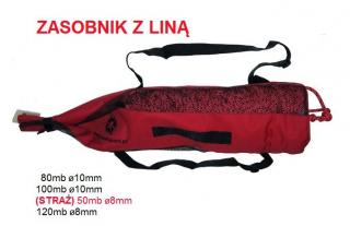 Zasobnik z liną 120m x 8mm