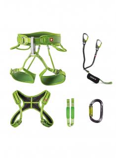 Zestaw Ocun VIA FERRATA TWIST+CHEST SET green XS-M