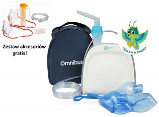 Inhalator, nebulizator BR-CN151 PREMIUM + GRATIS zestaw duży - praca ciągła