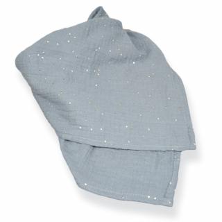 chusta, apaszka, komin muślinowy gris