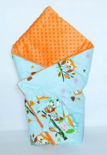 rożek MINKY sowagreen orange