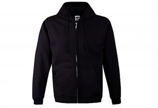 Bluza czarna z kapturem zapinana 280G