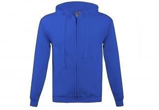 Bluza niebieska z kapturem zapinana 280G