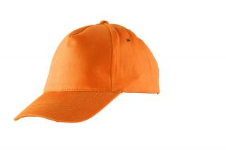 Czapka z Daszkiem Baseball Pomarańczowa 100% Bawełna