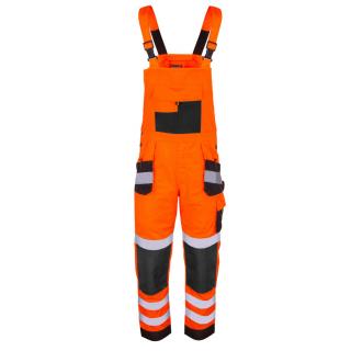GALMAG-WH220 Ogrodniczki robocze o wysokiej widzialności, 7 kieszeni, 10% bawełny, 90% poliestru, gramatura 220g