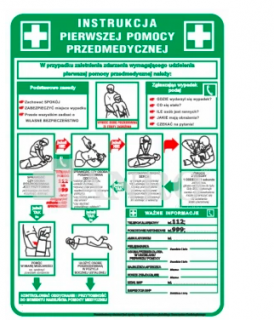 INSTRUKCJA PIERWSZEJ POMOCY PRZEDMEDYCZNEJ