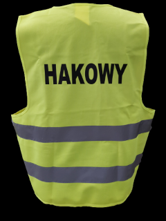 Kamizelka odblaskowa z napisem HAKOWY