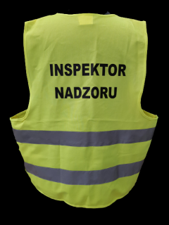 Kamizelka odblaskowa z napisem INSPEKTOR NADZORU