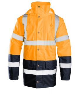 Kurtka Ocieplana BENEFIT HI-VI PARKA POMARAŃCZOWA