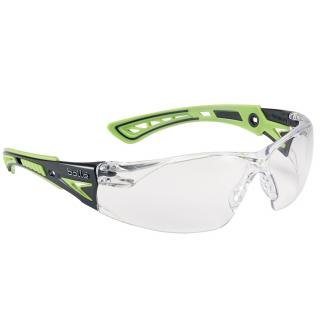 OKULARY OCHRONNE BOLLE RUSH+ PRZEZROCZYSTE ZIELONE