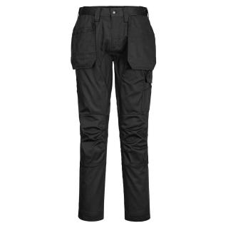 Portwest CD883 Spodnie z kieszeniami kaburowymi Stretch metaliczny-szary