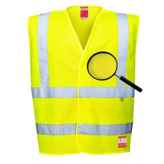PORTWEST FR71 KAMIZELKA OSTRZEGAWCZA, ANTYSTATYCZNA, TRUDNOPALNA - S-5XL