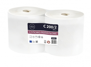 Ręcznik Czyściwo celulozowe Ellis 200/2 Duża Rolka 190M (2 Rolki)