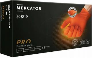 Rękawice Ochronne Mercator GoGrip: Mocne, Nitrylowe, Pomarańczowe
