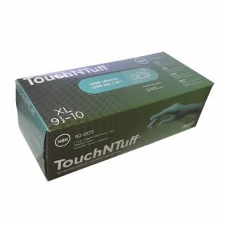 Rękawice TOUCH N TUFF ANSELL 92-605 nitrylowe, bezpudrowe, grubość 0,12mm, długość 300mm, kolor zielony, opk. 100szt.