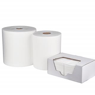 Ścierki Wielozadaniowe bezpyłowe białe 32cm x 39cm 45 g CLEAN-SOFT Rolka