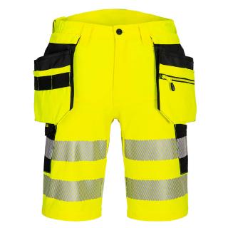 Spodenki ostrzegawcze zółto-czarne DX446 Portwest z kaburami