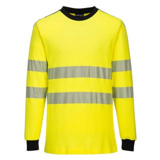 T-shirt odblaskowy trudnopalny z długim rękawem FR701 Portwest