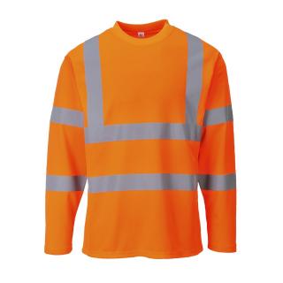 T-SHIRT OSTRZEGAWCZY PORTWEST S278 Z DŁUGIMI RĘKAWAMI POMARAŃCZOWY