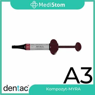 Kompozyt do wypełnień Myra, A3 - Microhybrid Composite A3,4g, DENTAC od MediStom