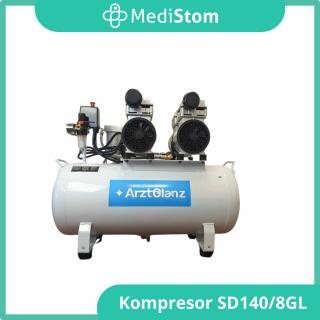 Kompresor Stomatologiczny 65litrów / 330l/min z osuszaczem model:SD140/8GL od MediStom