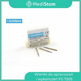 Wiertło z węglika spiekanego do opracowań i wykończeń FG 7205; 5 szt. od MediStom