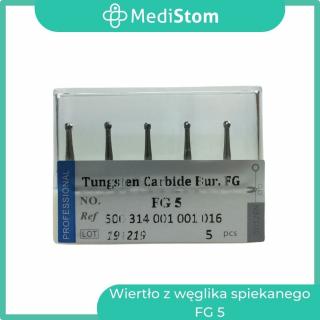Wiertło z węglika spiekanego FG 5; 5 szt. od MediStom