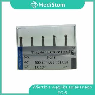 Wiertło z węglika spiekanego FG 6; 5 szt. od MediStom